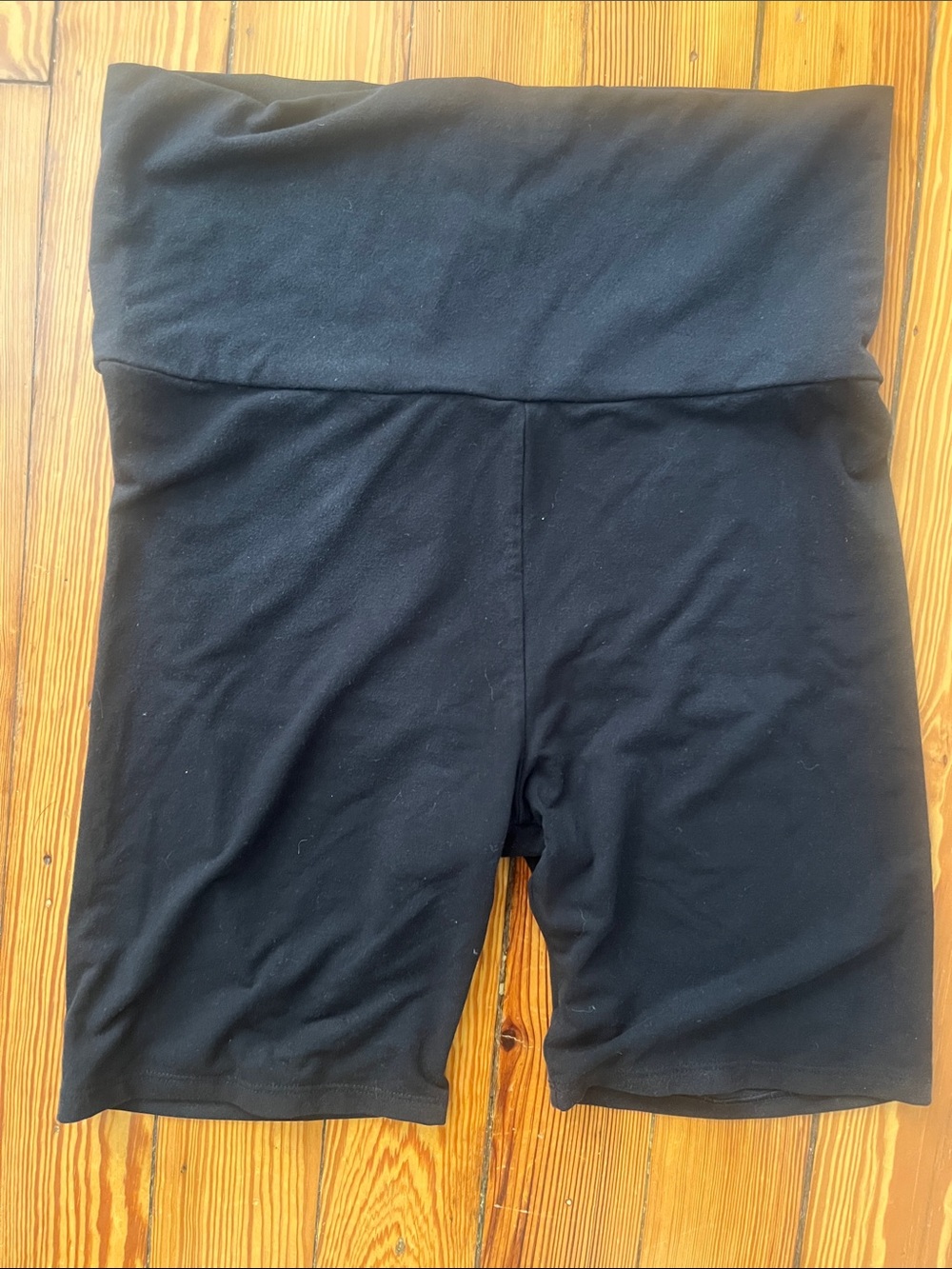 Hatch Before During and After Black Bike Shorts